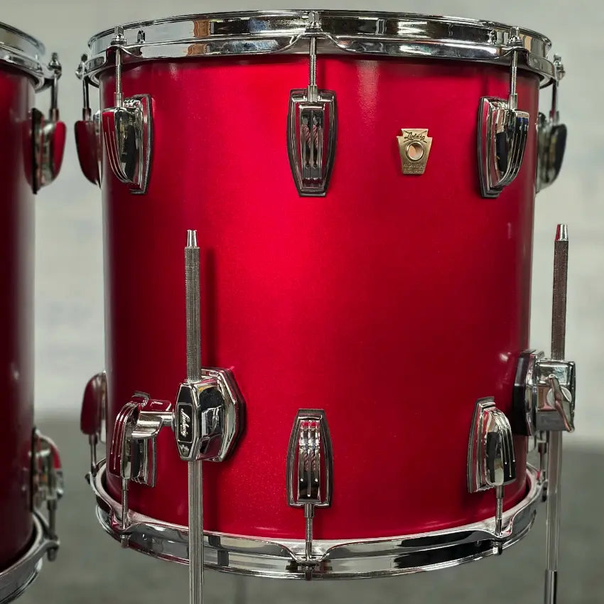Used Ludwig Classic Maple 6pc Drum Set Diablo Red - Very Good - Drum Center Of Portsmouth