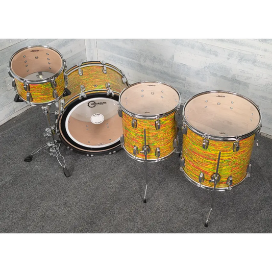 Used Ludwig Classic Maple 4pc Drum Set Citrus Mod - Very Good - Drum Center Of Portsmouth