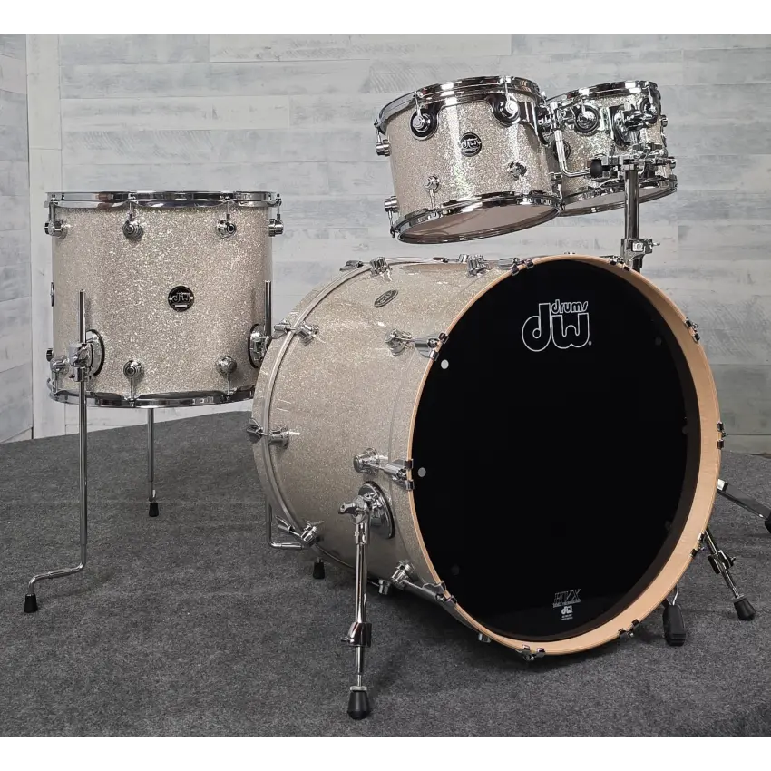 DW Performance Series Limited Edition Broken Glass 4pc Drum Set - Drum Center Of Portsmouth