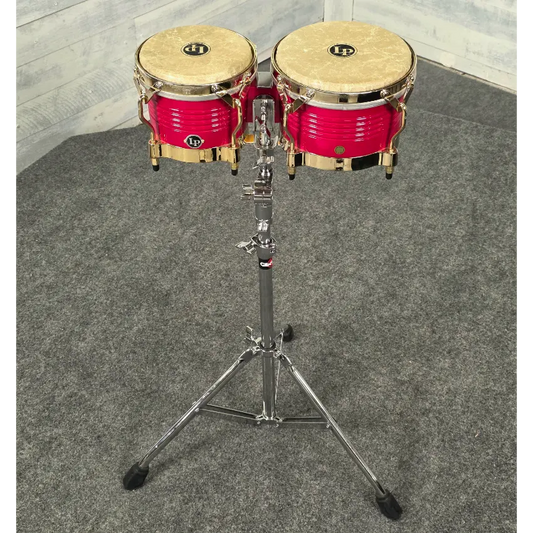 Used LP Matador Bongos w/Stand and Bag - Very Good - Drum Center Of Portsmouth
