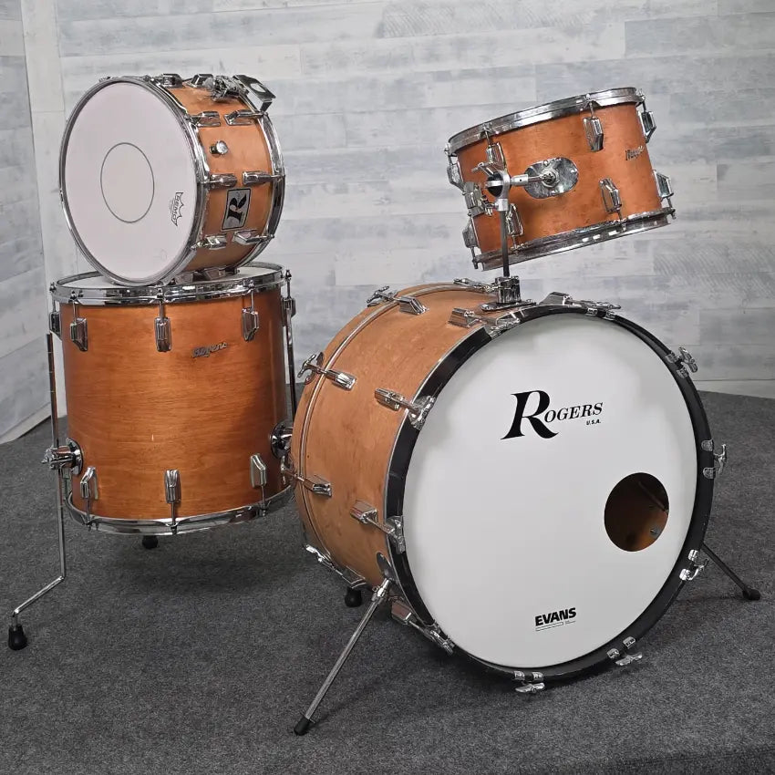 Used Vintage Rogers 60's Cleveland Era 4pc Drum Set - Good - Drum Center Of Portsmouth