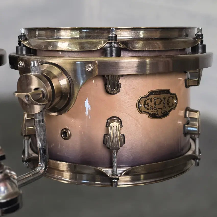 Used Ludwig Epic 6pc Drum Set w/Double Tom Stand - Good - Drum Center Of Portsmouth