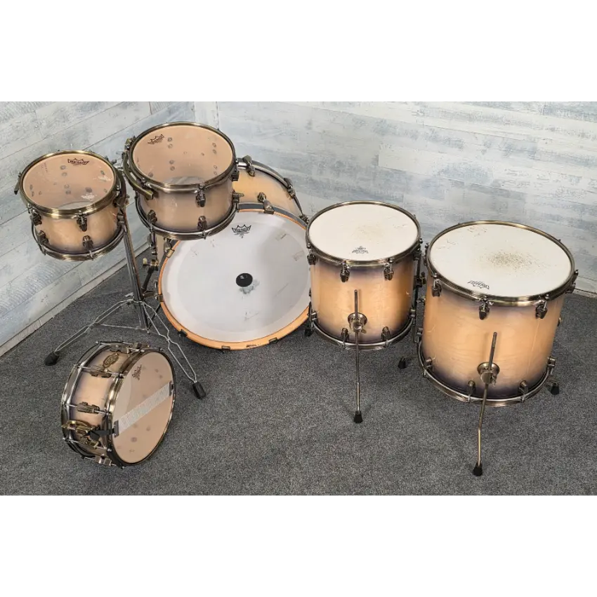 Used Ludwig Epic 6pc Drum Set w/Double Tom Stand - Good - Drum Center Of Portsmouth