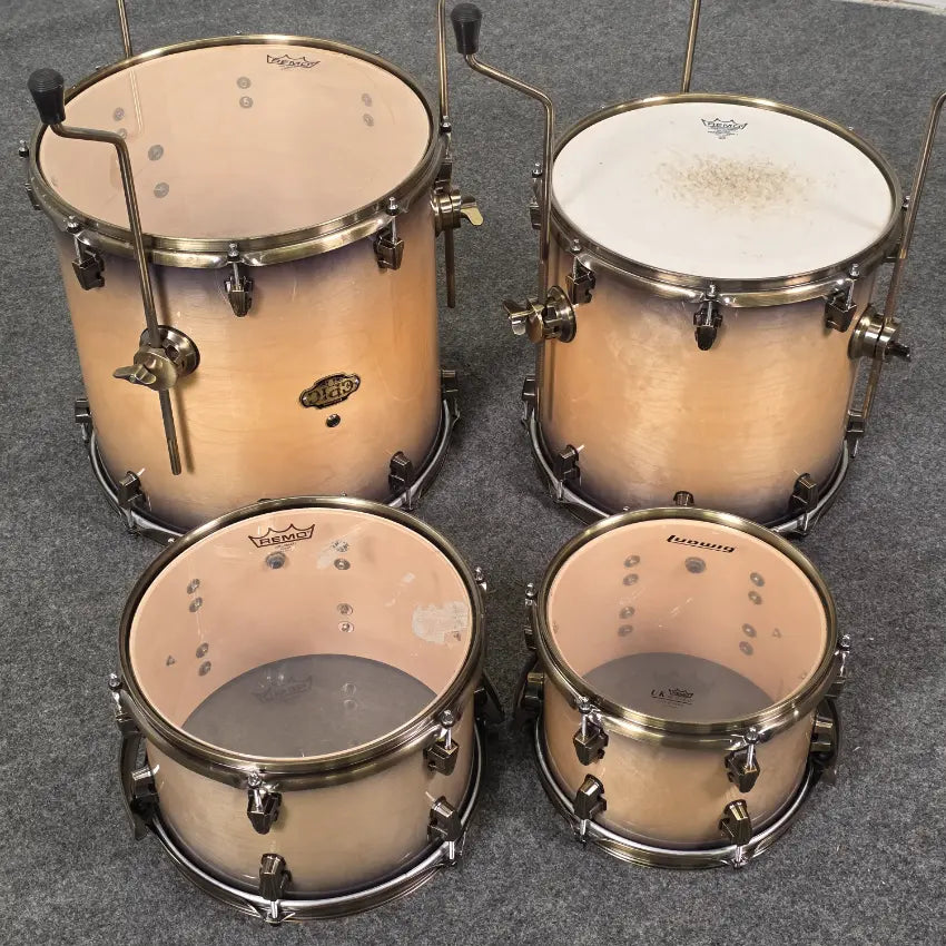 Used Ludwig Epic 6pc Drum Set w/Double Tom Stand - Good - Drum Center Of Portsmouth