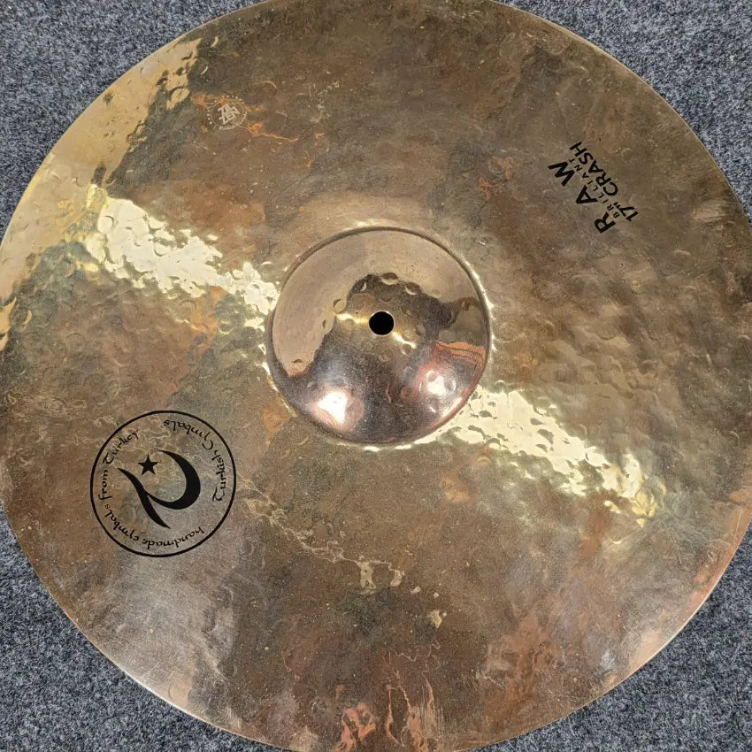 Used Turkish Raw Brilliant Crash 17" - Very Good - Drum Center Of Portsmouth