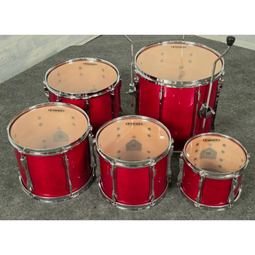 Used Vintage Pearl BLX 6pc Drum Set Sequoia Red - Very Good - Drum Center Of Portsmouth
