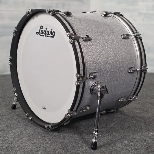 Used Ludwig Classic Oak 6pc Drum Set Silver Sparkle - Very Good - Drum Center Of Portsmouth