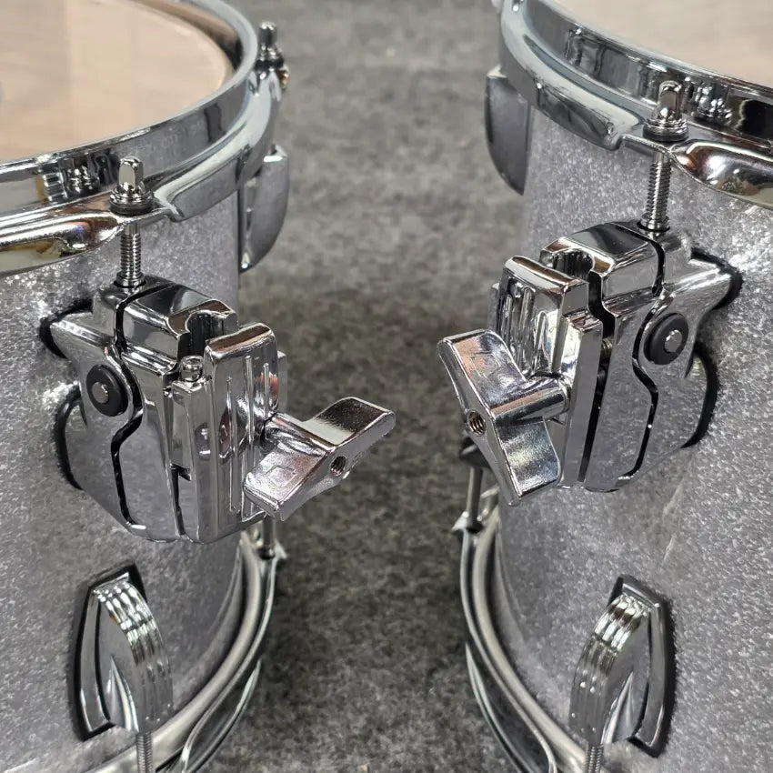 Used Ludwig Classic Oak 6pc Drum Set Silver Sparkle - Very Good - Drum Center Of Portsmouth