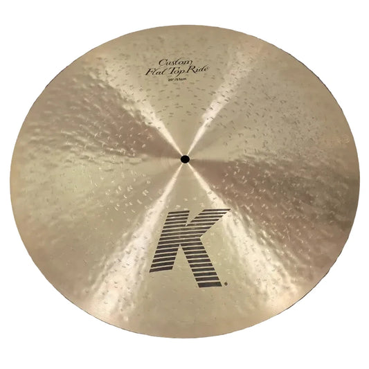 Used Zildjian K Custom Flat Top Ride Cymbal 20" - Very Good - Drum Center Of Portsmouth