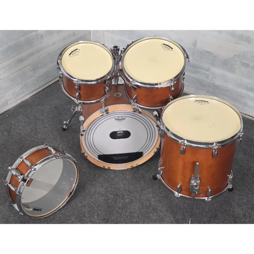 Used Gretsch Brooklyn 5pc Drum Set Satin Mahogany - Very Good - Drum Center Of Portsmouth