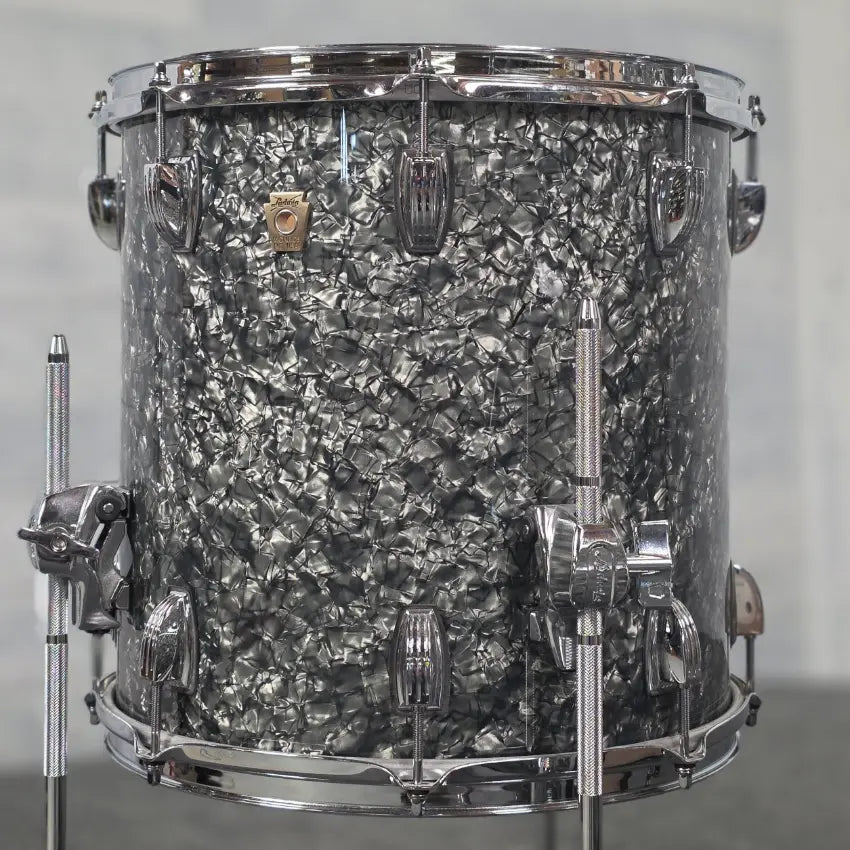 Used Ludwig Classic Maple 3pc Downbeat Drum Set Black Pearl - Good - Drum Center Of Portsmouth
