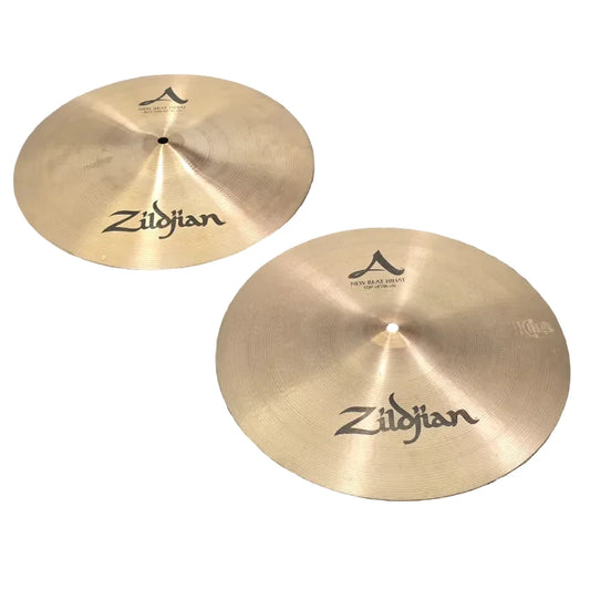 Used Zildjian A New Beat Hi Hat Cymbals 14" - Very Good - Drum Center Of Portsmouth