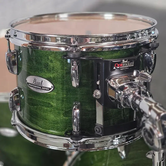 Used Pearl Professional Maple 4pc Drum Set Emerald Mist - Very Good - Drum Center Of Portsmouth