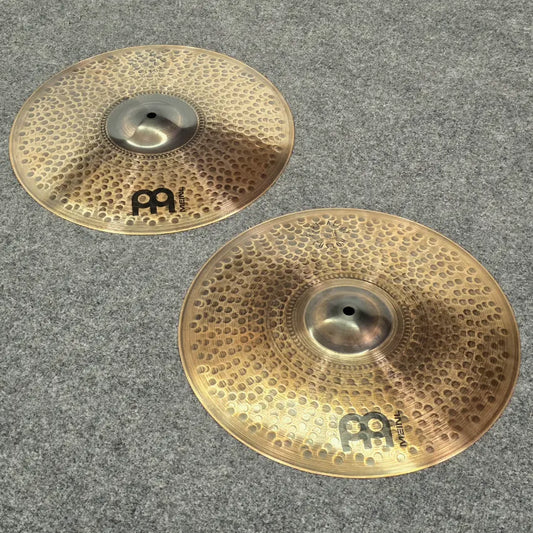 Used Meinl Pure Alloy Custom Medium Thin Hi Hat Cymbals 15" - Very Good - Drum Center Of Portsmouth