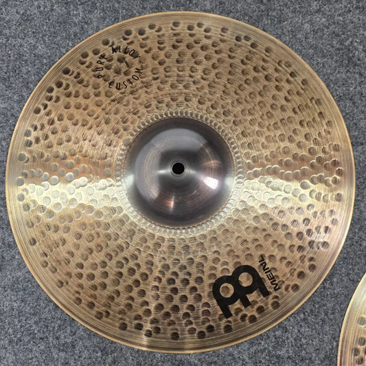 Used Meinl Pure Alloy Custom Medium Thin Hi Hat Cymbals 15" - Very Good - Drum Center Of Portsmouth