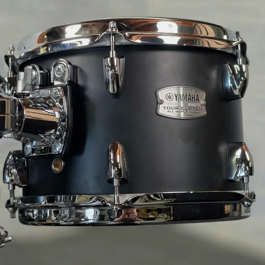 Used Yamaha Tour Custom 4pc Drum Set Licorice Satin - Very Good - Drum Center Of Portsmouth