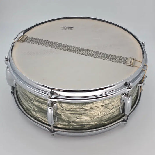 Used Vintage Slingerland Studio 3-Ply 6-Lug Snare Drum 14x5 Blue Onyx - Good - Drum Center Of Portsmouth