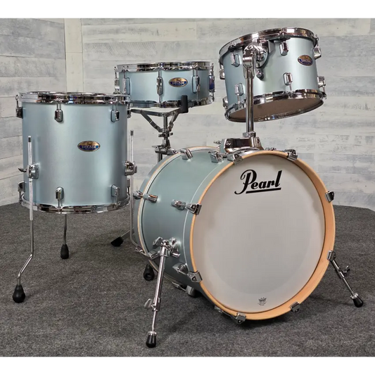 Used Pearl Decade Maple 4pc Drum Set Blue Mirage - Very Good - Drum Center Of Portsmouth