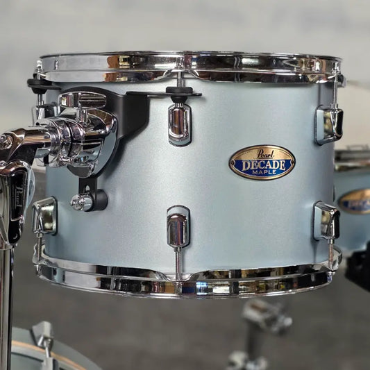 Used Pearl Decade Maple 4pc Drum Set Blue Mirage - Very Good - Drum Center Of Portsmouth