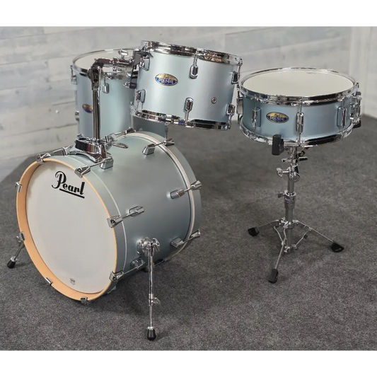 Used Pearl Decade Maple 4pc Drum Set Blue Mirage - Very Good - Drum Center Of Portsmouth
