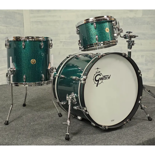 Gretsch USA Custom 3pc Drum Set 20/12/14 Cadillac Green Sparkle - DCP Exclusive! - Drum Center Of Portsmouth