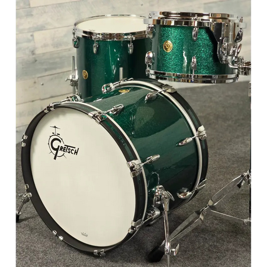 Gretsch USA Custom 3pc Drum Set 20/12/14 Cadillac Green Sparkle - DCP Exclusive! - Drum Center Of Portsmouth