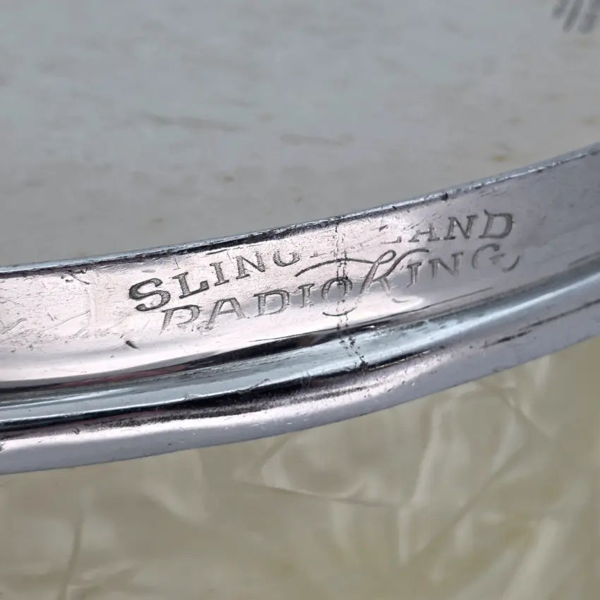 Used Vintage Slingerland Radio King Snare Drum 14x6.5 White Marine Pearl - Good - Drum Center Of Portsmouth
