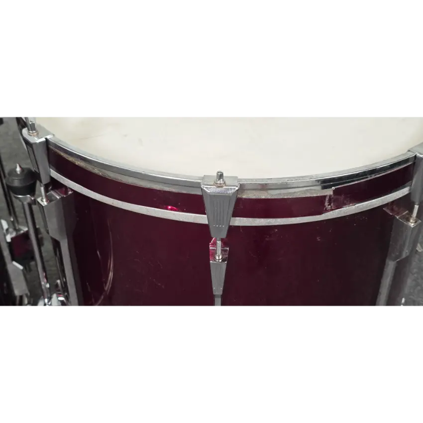 Used Tama Rockstar DX 9pc Drum Set Dark Red MIJ - Good - Drum Center Of Portsmouth