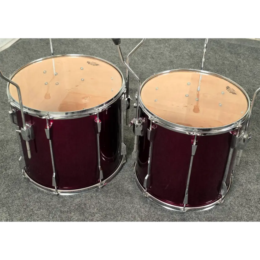 Used Tama Rockstar DX 9pc Drum Set Dark Red MIJ - Good - Drum Center Of Portsmouth