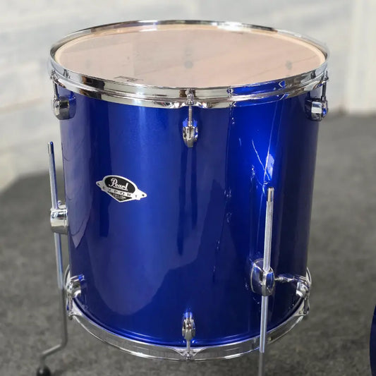 Used Pearl Export 5pc Drum Set High Voltage Blue - Very Good - Drum Center Of Portsmouth