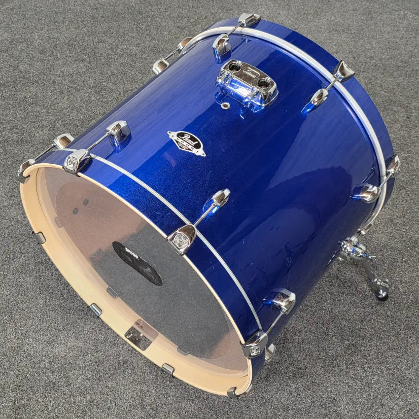 Used Pearl Export 5pc Drum Set High Voltage Blue - Very Good - Drum Center Of Portsmouth
