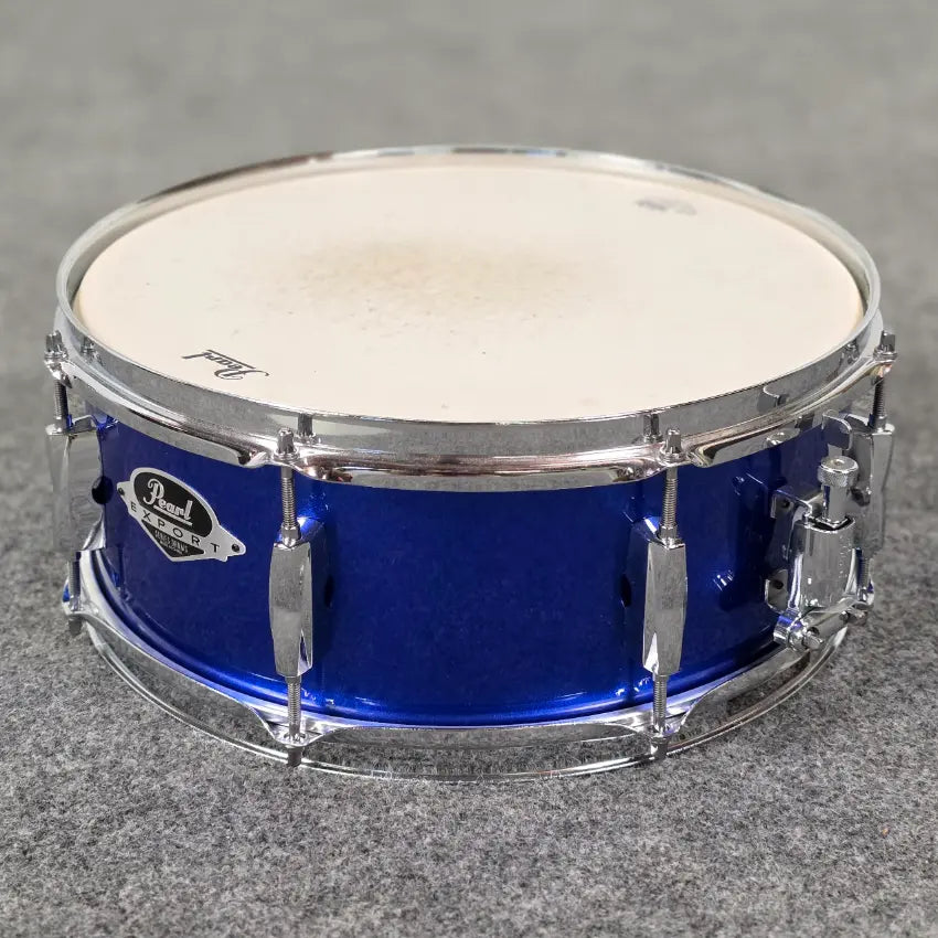 Used Pearl Export 5pc Drum Set High Voltage Blue - Very Good - Drum Center Of Portsmouth