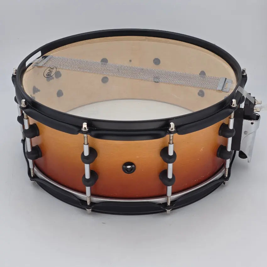 Used RMV Snare Drum 14x5.5 Orange to Natural Burst w/Black Hardware - Good - Drum Center Of Portsmouth