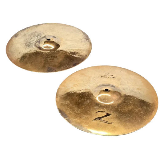 Used Zildjian Z Dyno Beat Hi Hat Cymbals 14" - Good - Drum Center Of Portsmouth