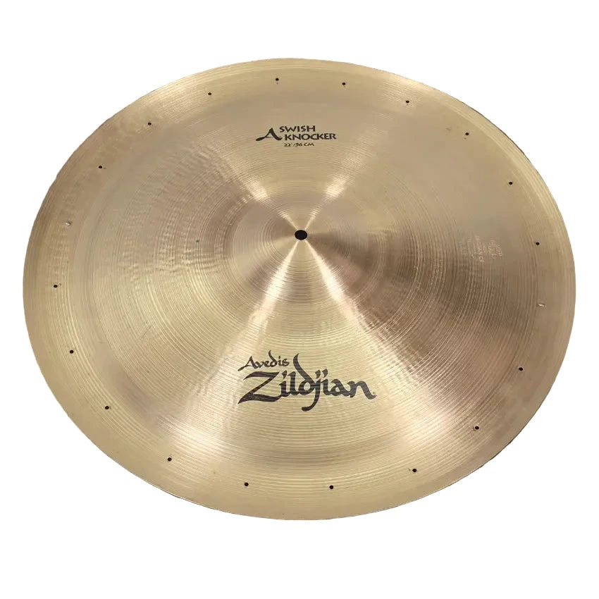 Used Zildjian A Swish Knocker Cymbal 22" w/o Rivets - Good - Drum Center Of Portsmouth