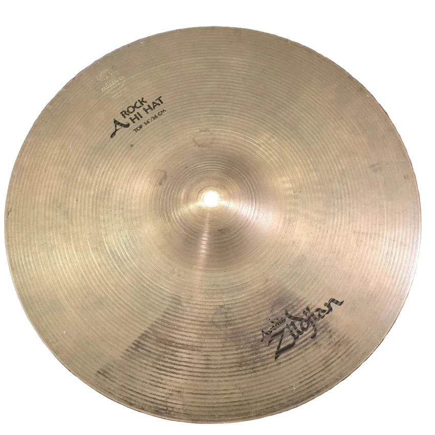 Used Zildjian A Rock Hi Hat Cymbals 14" - Good - Drum Center Of Portsmouth