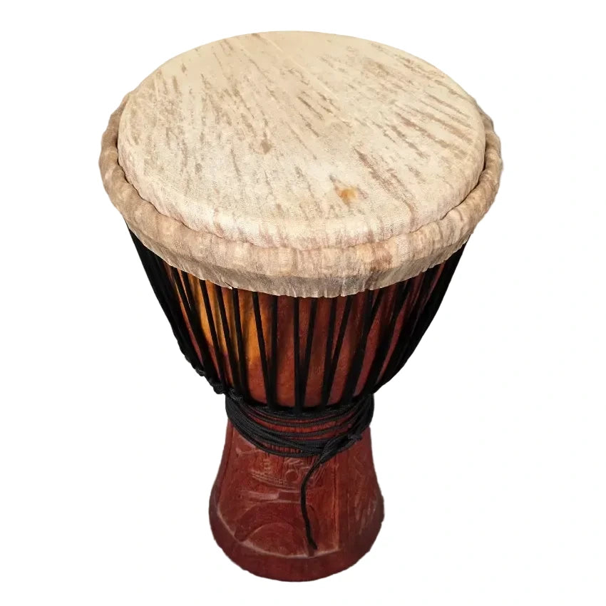 Used Hand Carved Djembe 14" w/Bag - Good - Drum Center Of Portsmouth