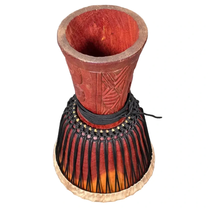 Used Hand Carved Djembe 14" w/Bag - Good - Drum Center Of Portsmouth