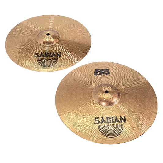 Used Sabian B8 Hi Hat Cymbals 14" - Good - Drum Center Of Portsmouth