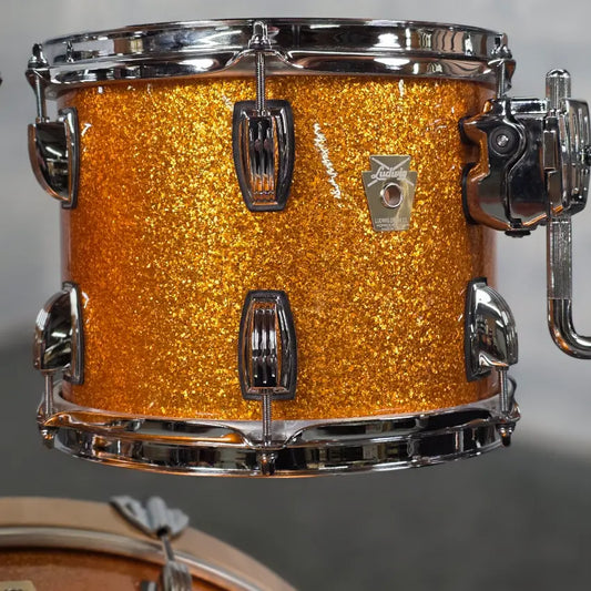 Used Ludwig Classic Maple 5pc Drum Set Gold Sparkle - Very Good - Drum Center Of Portsmouth