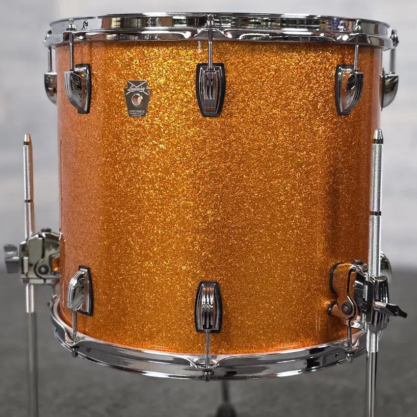 Used Ludwig Classic Maple 5pc Drum Set Gold Sparkle - Very Good - Drum Center Of Portsmouth