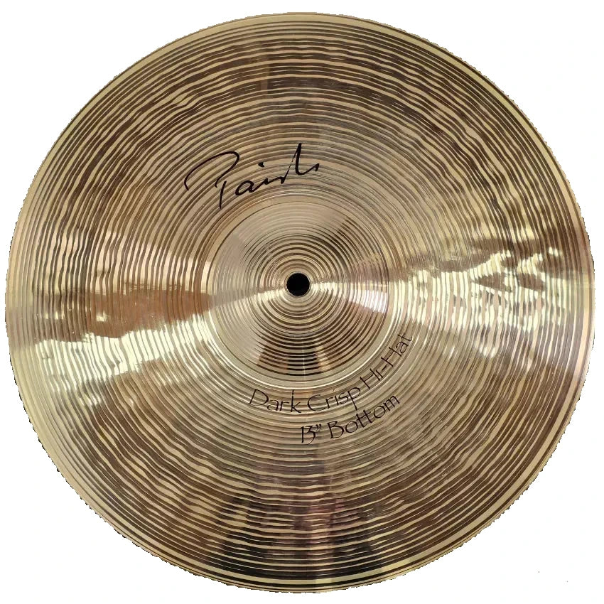 Used Paiste Signature Dark Crisp Hi Hat Cymbals 13" - Very Good - Drum Center Of Portsmouth