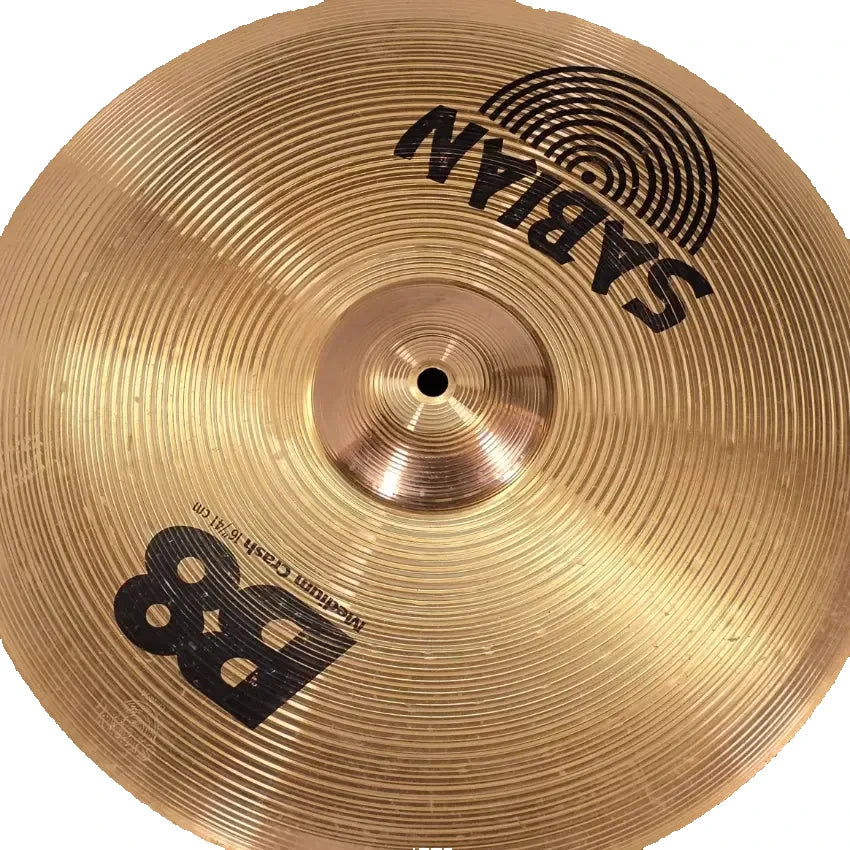 Used Sabian B8 Medium Crash Cymbal 16" - Good - Drum Center Of Portsmouth