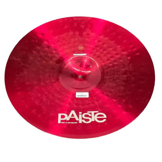 Used Paiste 900 Colorsound Red Mega Ride Cymbal 24 - Good - Drum Center Of Portsmouth