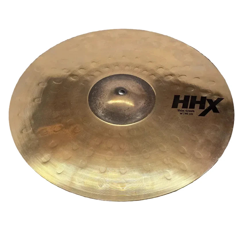 Used Sabian HHX Thin Crash Cymbal Cymbal 18" Brilliant - Very Good - Drum Center Of Portsmouth