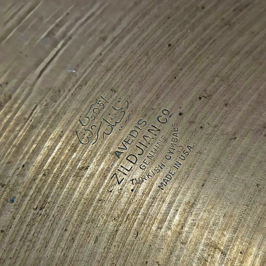 Used Vintage Zildjian Ride Cymbal 22" (Keyholed) - Fair - Drum Center Of Portsmouth