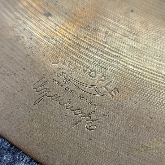 Used Vintage Stanople Uzuiriope Cymbal 13" 986 grams - Fair - Drum Center Of Portsmouth