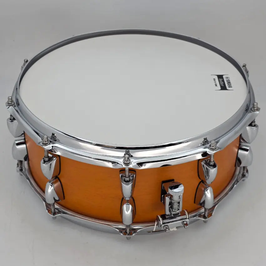 Used Yamaha Tour Custom Maple Snare Drum 14x5.5 Caramel Satin - Good - Drum Center Of Portsmouth