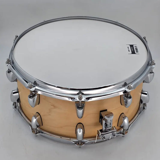 Used Yamaha Tour Custom Maple Snare Drum 14x6.5 Butterscotch Satin - Good - Drum Center Of Portsmouth