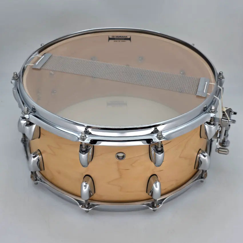 Used Yamaha Tour Custom Maple Snare Drum 14x6.5 Butterscotch Satin - Good - Drum Center Of Portsmouth